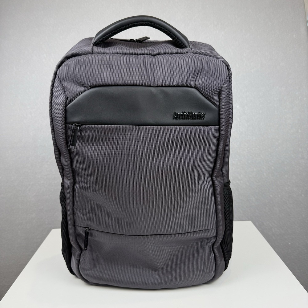 Arctic Hunter Men Laptop Business Waterproof Backpack School Bag Black Gray